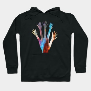 Abstract Silhouette - Hands Hoodie